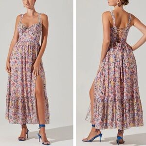NWOT ASTR Kelby Maxi Dress in Pink Floral Sz Small